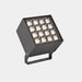 LEDS-C4 Outdoor spotlight ip66 cube pro 16 leds led 33.5w rgbw dmx urban grey 1926lm AN14-34NNF1DMZ5 - Toplightco