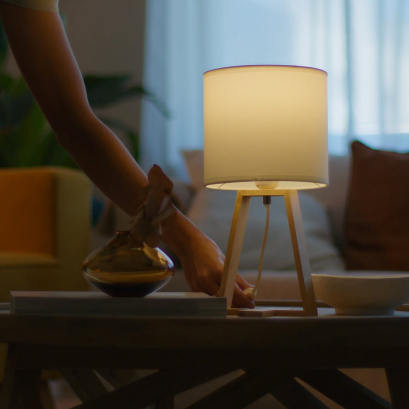 Table Lamp Ip20 Nuts E27 15w White SKU: DE-0020-BLA - Toplightco