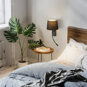 WALL FIXTURE IP20 JANET LED E27 18.4 LED WARM-WHITE 3000K ON-OFF WHITE 184 SKU: DE-0115-BLA - Toplightco