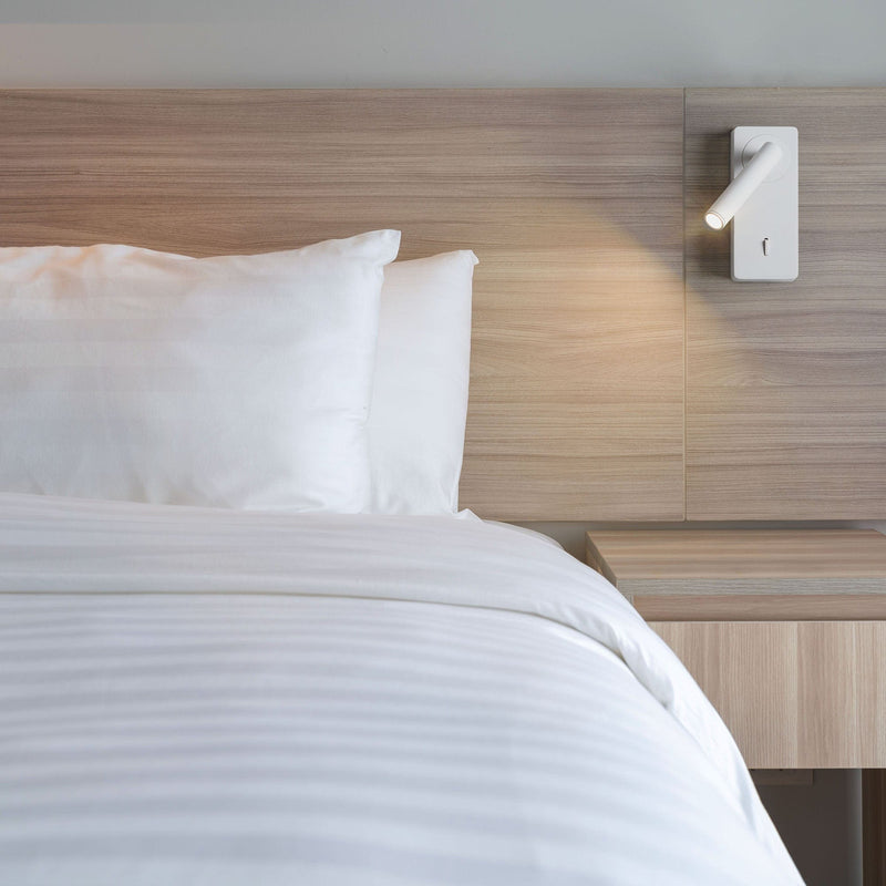 WALL FIXTURE IP20 COLO LED 3.4 LED WARM-WHITE 3000K ON-OFF WHITE 184 SKU: DE-0116-BLA - Toplightco