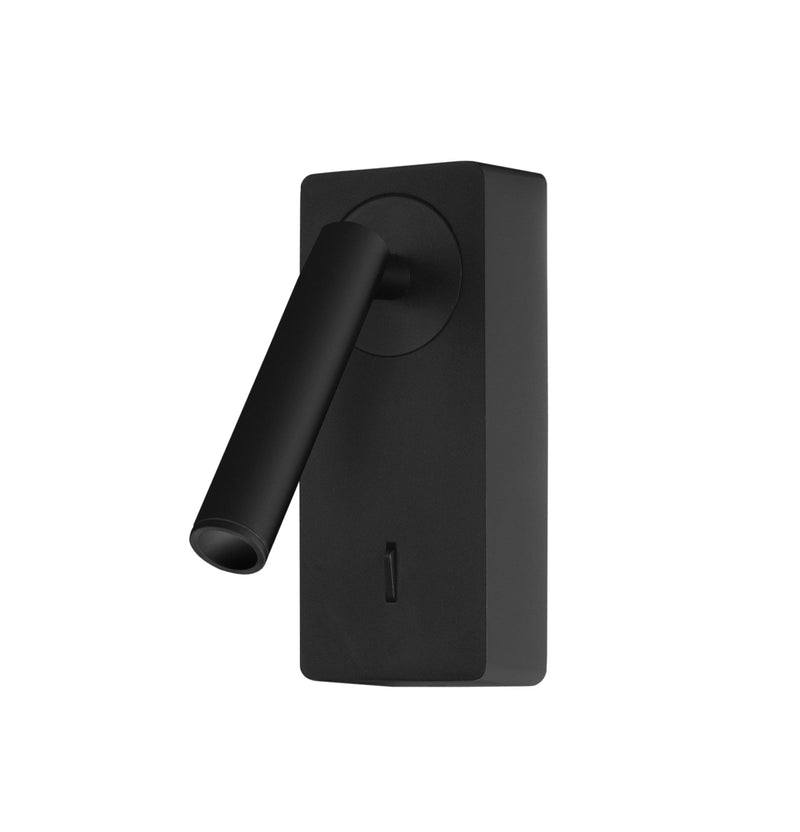 WALL FIXTURE IP20 COLO LED 3.4 LED WARM-WHITE 3000K ON-OFF BLACK 184 SKU: DE-0116-NEG - Toplightco