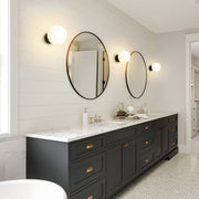 CEILING FIXTURE IP44 GIRO 2 E14 9W BLACK SKU: DE-0127-NEG - Toplightco