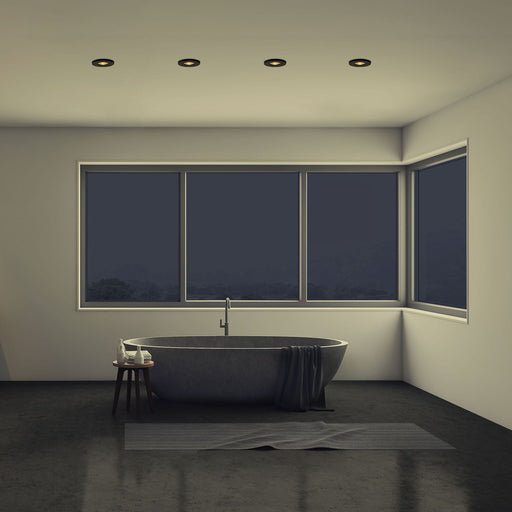 DOWNLIGHT IN IP20 / OUT IP65 FEU GU10 8 BLACK SKU: DE-0129-NEG - Toplightco