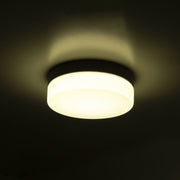 CEILING FIXTURE IP44 GIRO LED 10.8W CCT Colour Changing 3000-4000K BLACK 327LM SKU: DE-0133-NEG - Toplightco