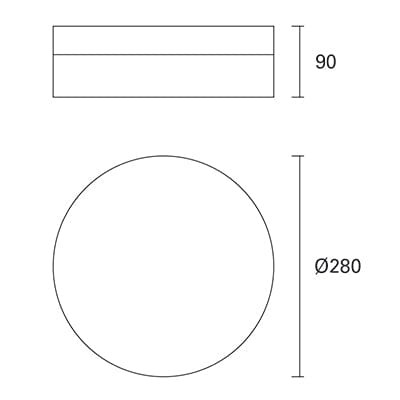 Ceiling Light Ip20 Farrow E27 15w White 840lm SKU: DE-0199-BLA - Toplightco