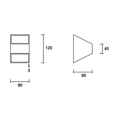 Wall Light Ip20 Keop Led 4.6w 3000k White 367lm SKU: DE-0229-BLA - Toplightco