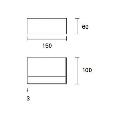 Wall Light Ip20 Toppi 150mm Led 4.7w 3000k White 399lm SKU: DE-0231-BLA - Toplightco