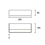 Wall Light Ip20 Toppi 250mm Led 9.4w 3000k White 598lm SKU: DE-0232-BLA - Toplightco