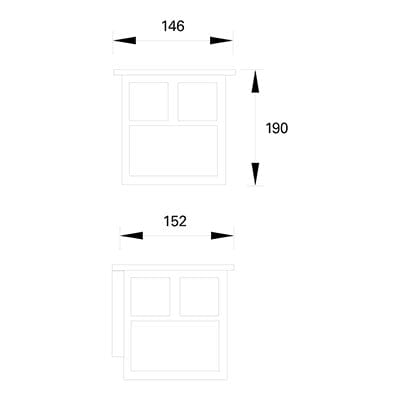 Wall Light Ip23 Osaka E27 15w Rusty Brown 800lm SKU: PX-0028-OXI - Toplightco