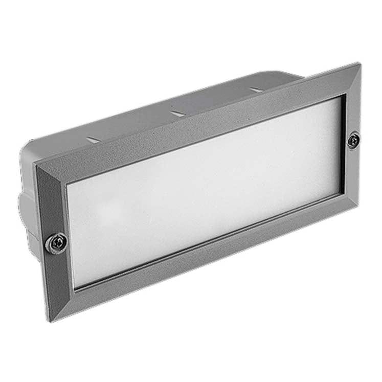 Recessed Wall Light Ip44 Tamesis E27 15w Grey 1055lm SKU: PX-0047-GRI - Toplightco