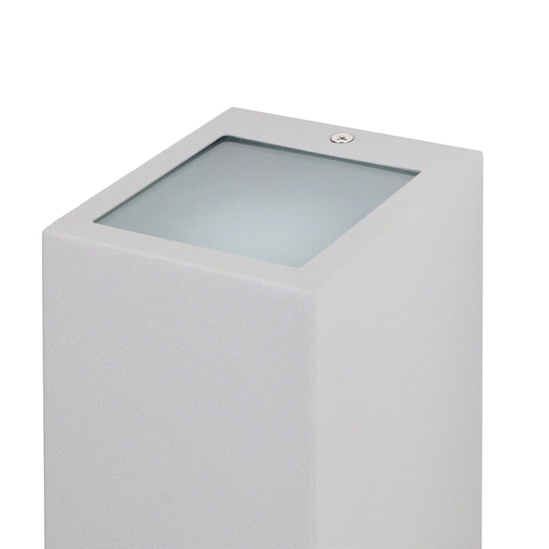 Wall Light Ip44 Cube Small Gu10 8w Grey 2670lm SKU: PX-0056-GRI - Toplightco