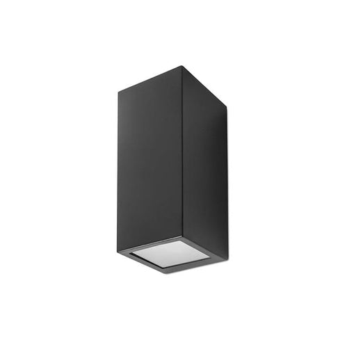 Wall Light Ip44 Cube Small Gu10 8w Black 2670lm SKU: PX-0056-NEG - Toplightco