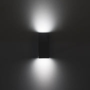 Wall Light Ip44 Cube Small Gu10 8w Black 2670lm SKU: PX-0056-NEG - Toplightco