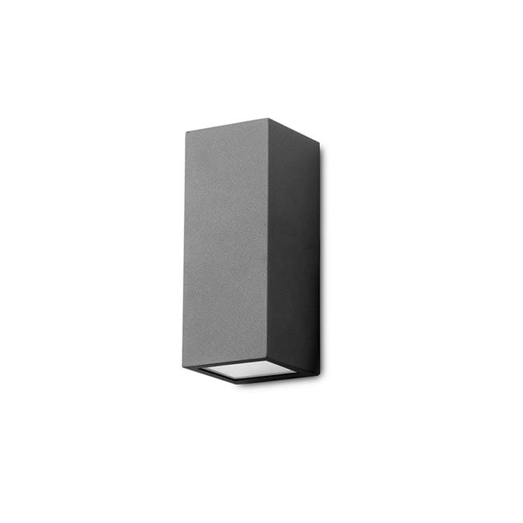 Wall Light Ip44 Cube Big E27 15w Black 2200lm SKU: PX-0127-NEG - Toplightco