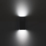 Wall Light Ip44 Cube Big E27 15w Black 2200lm SKU: PX-0127-NEG - Toplightco