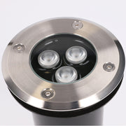 Recessed Uplighting Ip65-ip67 Ringo Ø110mm Led 2.7w 3000k Stainless Steel 218lm SKU: PX-0128-INO - Toplightco