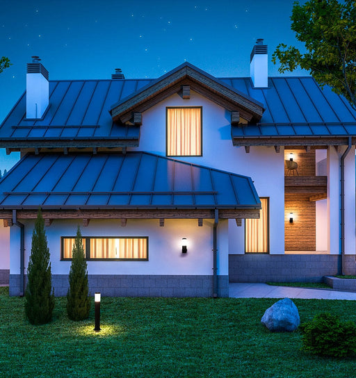 Bollard Light Post Outdoor Ip44 Indoo E27 15w Black SKU: PX-0134-NEG - Toplightco