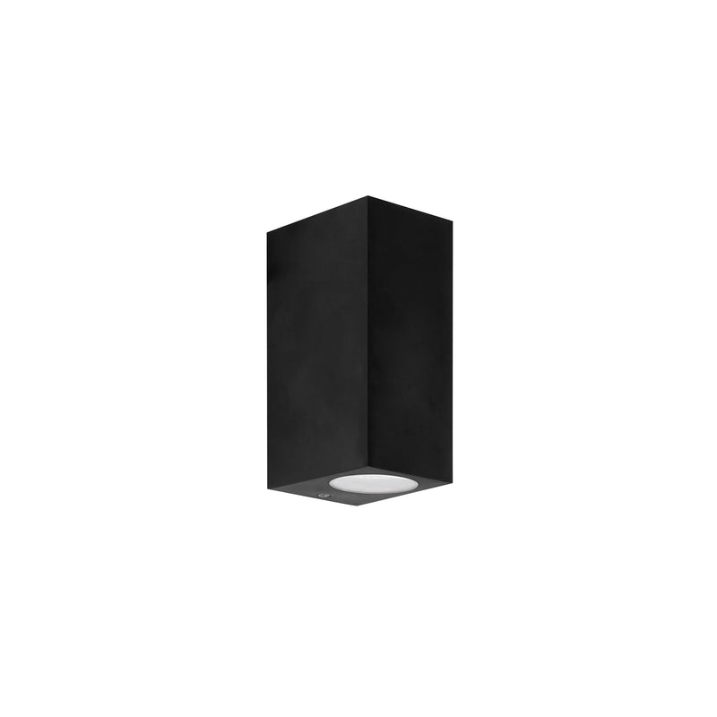 Wall Light Ip44 Kubo Double Emission Gu10 8w Black SKU: PX-0141-NEG - Toplightco