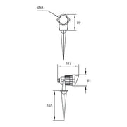 Spotlight Ip65 Minimal Led 5.4w 3000k Black 298lm SKU: PX-0144-NEG - Toplightco