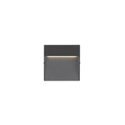 Recessed Wall Light Ip65 Nod Square Led 2.6w 3000k Black 128lm SKU: PX-0350-NEG - Toplightco