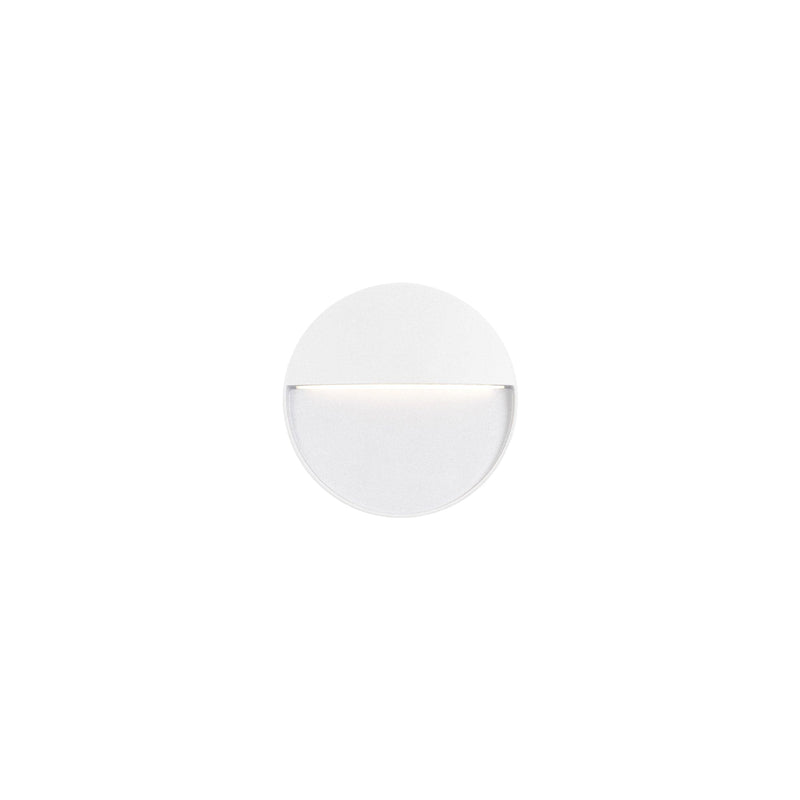 Recessed Wall Light Ip65 Nod Round Led 2.6w 3000k White 128lm SKU: PX-0351-BLA - Toplightco
