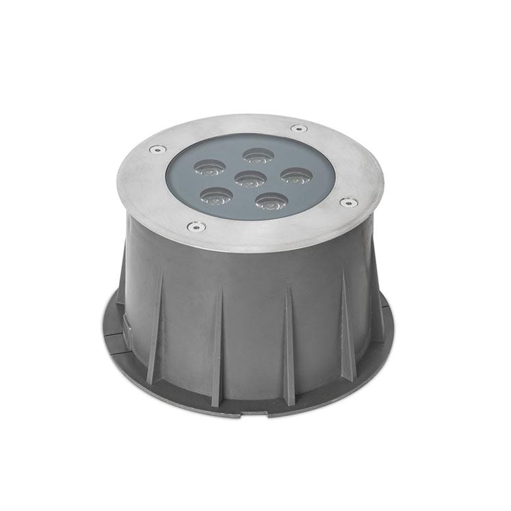 Recessed Uplighting Ip65-ip67 Ringo Ø155mm Led 9.1w 3000k Stainless Steel 632lm SKU: PX-0355-INO - Toplightco