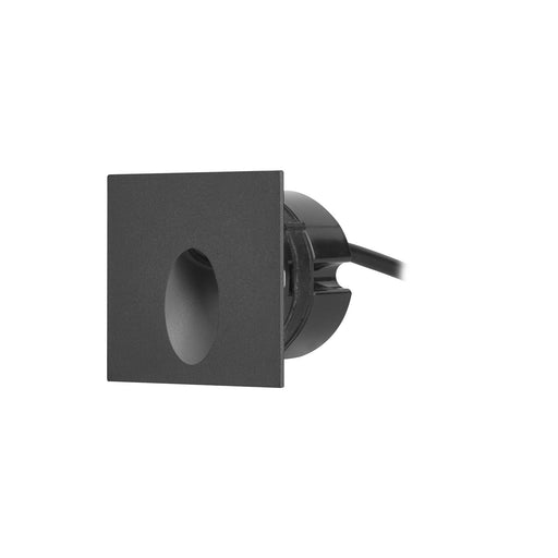 Recessed Wall Light Ip65 Icon Square Led 2.2w 3000k Black 61lm SKU: PX-0357-NEG - Toplightco