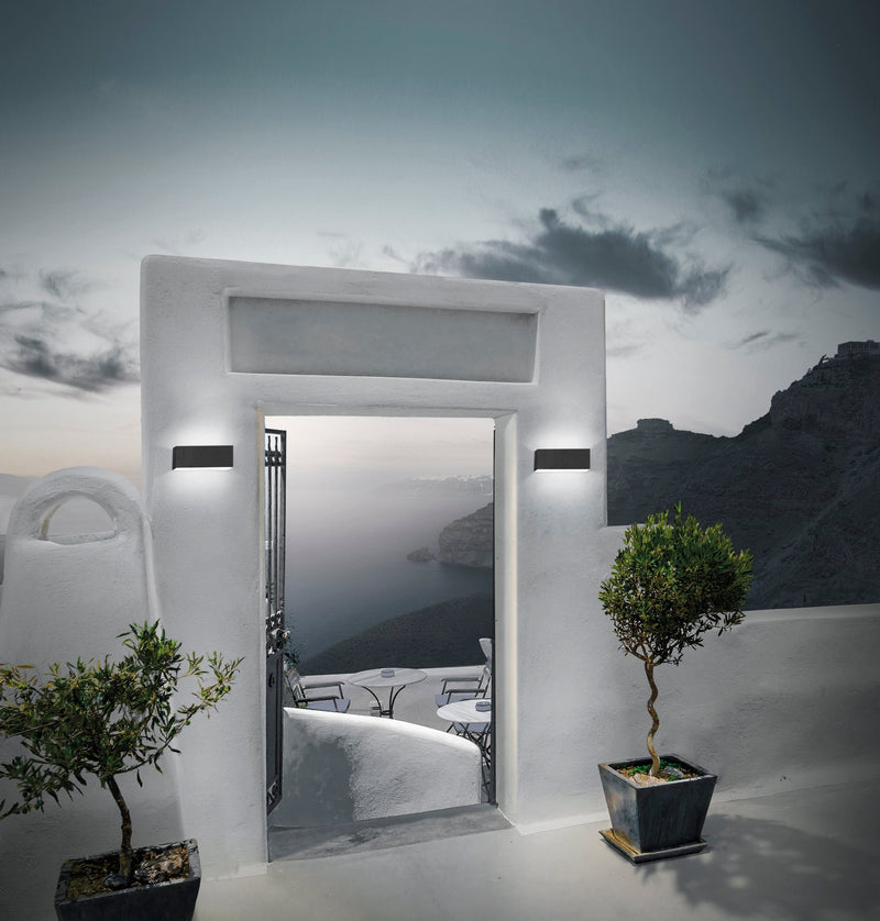 Wall Light Ip65 Ara Big E27 15w Urban Grey 206lm SKU: PX-0375-ANT - Toplightco