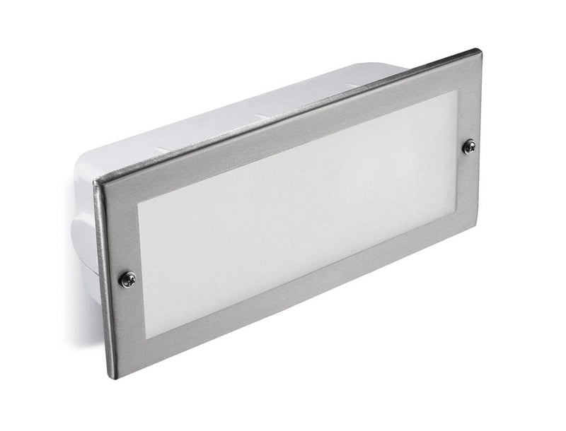 Recessed Wall Light Ip44 Tamesis E27 15w Stainless Steel SKU: PX-0465-INO - Toplightco