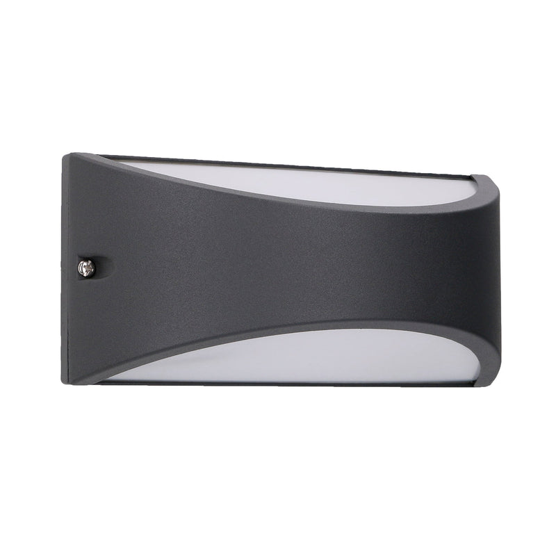 Wall Light Ip54 Kapa Led 8.7w 3000k Urban Grey 444lm SKU: PX-0468-ANT - Toplightco