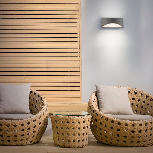 Wall Light Ip54 Kapa Led 8.7w 3000k Urban Grey 444lm SKU: PX-0468-ANT - Toplightco