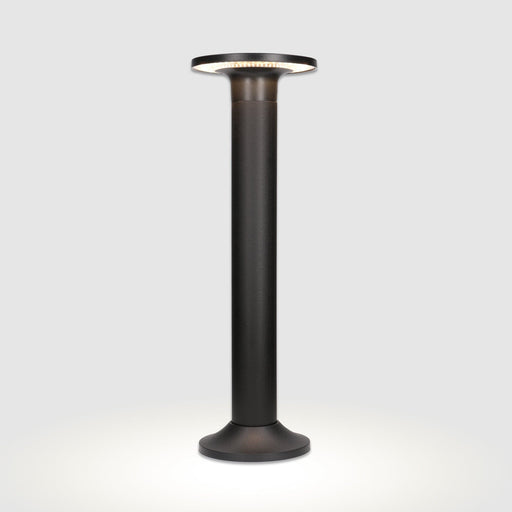 Bollard Light Post Outdoor Ip44 Yika Led 6.3w 3000k Black 677lm SKU: PX-0487-NEG - Toplightco