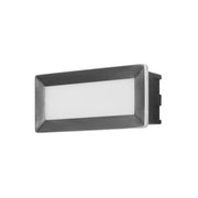 WALL FIXTURE IP65 RECT LED 3.3 LED NEUTRAL-WHITE 4000K STAINLESS STEEL 345 SKU: PX-0540-ALU - Toplightco