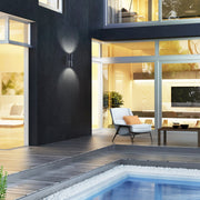 WALL FIXTURE IP65 PRISMA GU10 8 BLACK SKU: PX-0551-NEG - Toplightco