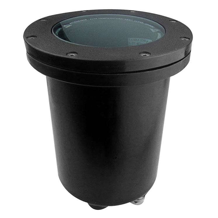 Recessed Uplighting Ip65-ip67 Tidian Ø172mm E27 15w Black 1060lm SKU: PX-1200-NEG - Toplightco