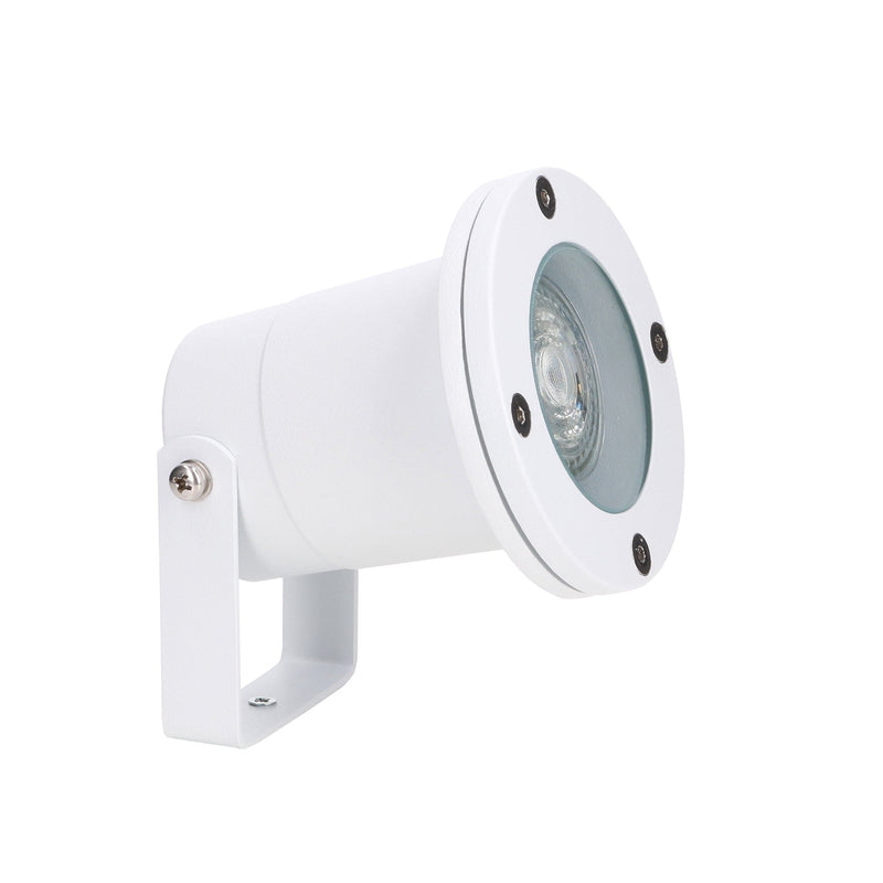 Spotlight Ip65 Post Gu10 8w White 370lm SKU: PX-1400-BLA - Toplightco
