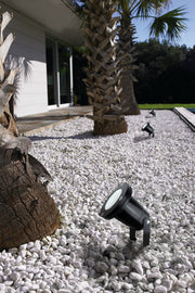 Spotlight Ip65 Post Gu10 8w Black 370lm SKU: PX-1400-NEG - Toplightco