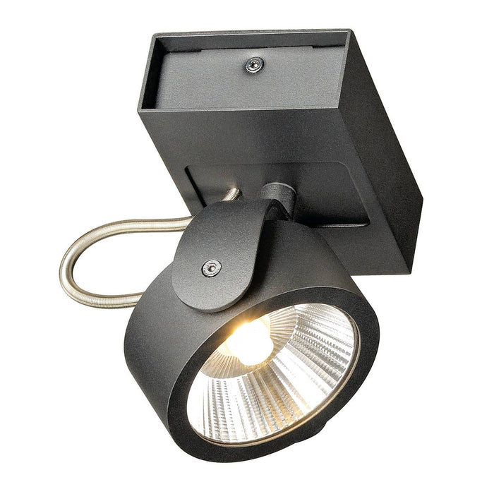SLV 1000127 KALU LED 1 Wall and Ceiling luminaire, black, 3000K, 60° - Toplightco