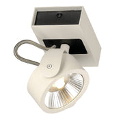 SLV 1000128 KALU LED 1 Wall and Ceiling luminaire, white/black, 3000K, 60° - Toplightco
