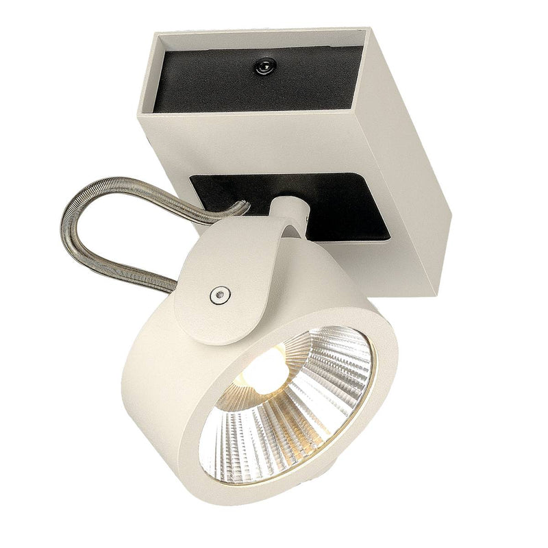 SLV 1000128 KALU LED 1 Wall and Ceiling luminaire, white/black, 3000K, 60° - Toplightco