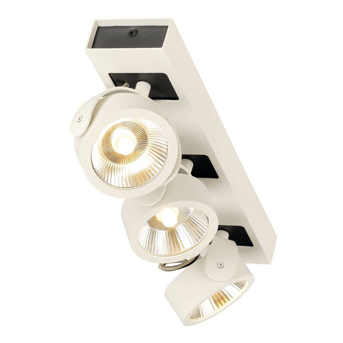 SLV 1000132 KALU LED 3 Wall and Ceiling luminaire, white/black, 3000K, 60° - Toplightco