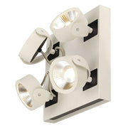 SLV 1000136 KALU LED 4 wall and ceiling light, square, white/black, 3000K, 60° - Toplightco