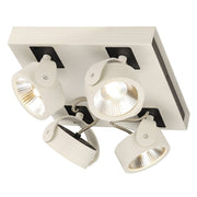 SLV 1000136 KALU LED 4 wall and ceiling light, square, white/black, 3000K, 60° - Toplightco