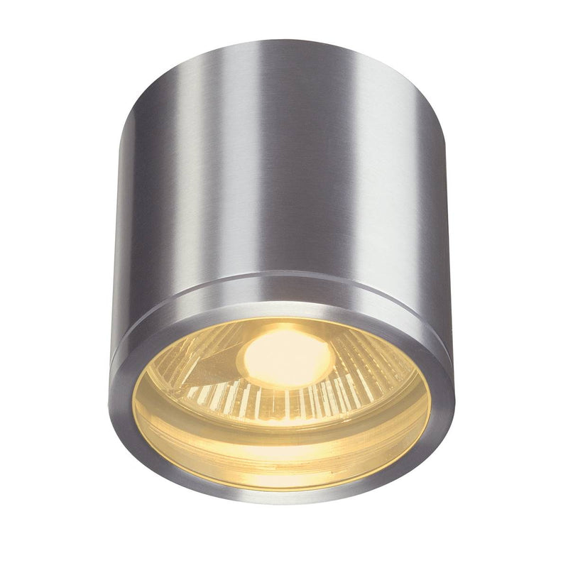 SLV 1000332 ROX CEILING OUT, 11, outdoor ceiling light, brushed aluminium, max. 50W, IP44 - Toplightco