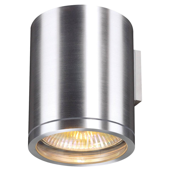 SLV 1000333 ROX WALL OUT, 11, outdoor wall light, brushed aluminium, max. 50W, IP44 - Toplightco