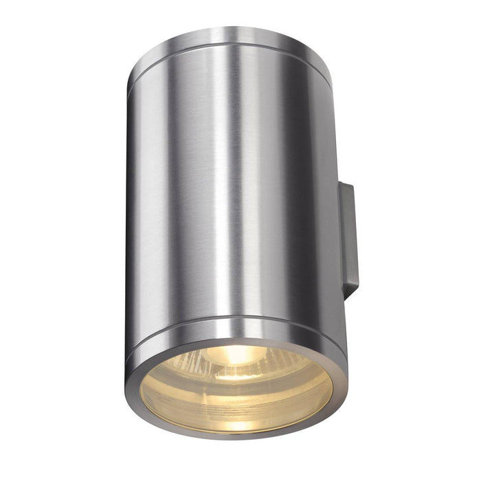 SLV 1000334 ROX WALL OUT UP/DOWN, 11, outdoor wall light, brushed aluminium, max. 2x50W, IP44 - Toplightco