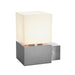 SLV 1000336 SQUARE WALL, E27, outdoor wall light, stainless steel 304, max. 20W, IP44 - Toplightco