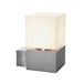 SLV 1000336 SQUARE WALL, E27, outdoor wall light, stainless steel 304, max. 20W, IP44 - Toplightco