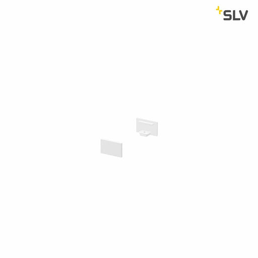 SLV 1000476 GRAZIA 10 end cap for GRAZIA surface mounted profile flat, 2 pcs., flat version, white - Toplightco
