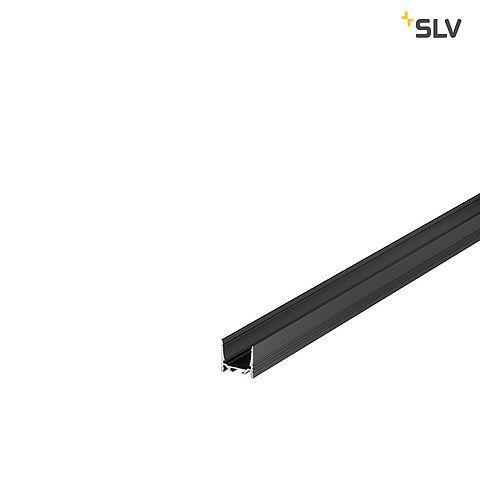 SLV 1000516 GRAZIA 20 LED Surface profile, standard, grooved, 3m, black - Toplightco